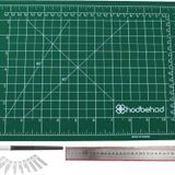 Hodbehod A4 Hobi Kesim Matı Seti Çift Taraflı Cutting Mat Set Yeşil