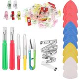 Hodbehod Dikiş Nakış Kumaş Kağıt Maşası Plastik Klips Mandal Çizgi Taşı Sökücü Set