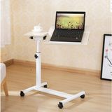Hodbehod Portatif Eğim Ve Yerden Yükseklik Ayarlı Koltuk Kenarı Bilgisayar Laptop Çalışma Sehpası - Beyaz - Krem - Y: 90 cm D: 47 cm G: 70 cm