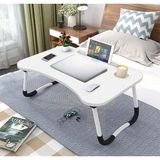 Hodbehod Yatak Koltuk Masa Üstü Keyif Laptop Kahvaltı Sehpası Beyaz - 39 x 59 x 28 cm