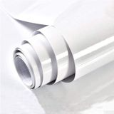 Hode Yapışkan folyo, mobilya folyosu, parlak, beyaz, 60 cm x 300 cm, kendinden yapışkanlı folyo, dekoratif folyo, kapı, mutfak, mutfak dolabı, pencere pervazı, dolap, makyaj masası için, PVC