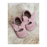 Hodore Alice Soft Pembe Hakiki Deri Bebek Makosen Patik