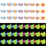 Hoemwarm 24 Adet Mini Aydınlık Axolotl Reçine Tılsımlar Toplu 8 Renk Minik Aydınlık Axolotl Reçine Heykelcik Oyuncak Charms Küçük Süs Figürin Axolotl Dekorasyon Ev Bahçe Peyzaj DIY Süs