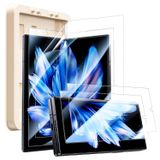 Hoerrye Samsung Galaxy Z Fold 6 için Ekran Koruyucu [2 Paket İçinde Esnek TPU Film+2 Paket Ön Temperli Cam] Otomatik Hizalama Montaj Çerçevesi Aksesuarları, Kırışıklık Yok, Kabarcık Yok, HD Şeffaf