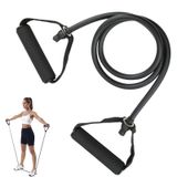 hoeslaw 30 lb direnç bantları rahat kulplu, tek direnç bandı, fizik tedavi kuvvet antrenmanı kas şekillendirme, egzersiz bantları erkekler kadınlar için ev egzersizleri fitness pilates, siyah