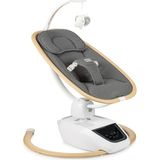 Hoffie Tola Lüks 3D Multi Fonksiyonel Elektrikli Otomatik Sallanan Kademeli Bebek Ana Kucağı - Antrasit/Wood