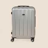 Hoffmanns Good Line Orta Boy Abs Valiz - Gümüş - 66X45X26 cm - Çok Renkli