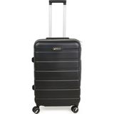 Hoffmanns Titan Orta Boy Abs Valiz - Siyah - 66X45X26 cm - Çok Renkli