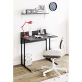 Hofga Poyraz Metal Ayaklı Çalışma Masası Oyuncu Masası Bilgisayar Masası Çalışma Odası Masası Kütüphane Masası Ders Masası Antrasit - 82 cm