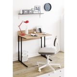 Hofga Poyraz Metal Ayaklı Çalışma Masası Oyuncu Masası Bilgisayar Masası Çalışma Odası Masası Kütüphane Masası Ders Masası Meşe - 82 cm