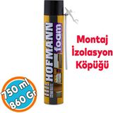 Hofmann Profesyonel Poliüretan Köpük 750 ml Montaj İzolasyon Köpüğü Kapı Pencere Duvar İçin