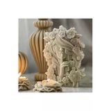 Hogart Design Büyük Boy Çiçek Kraliçesi Büyük Boy Mum & Beton Silikon Kalıp
