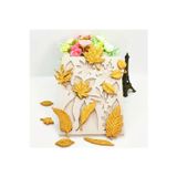 HogART Design Büyük Yaprak Kalıbı Mum Sabun & Kokulutaş Silikon Kalıp