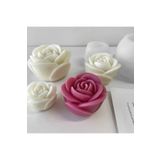 Hogart Design Küçük Boy Gül Şekilli Mum Sabun & Pasta Silikon Kalıp