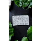 HogART Design Silikon Harf Kalıp Epoksi Pasta & Mum