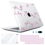 HOHAIYOO MacBook Pro 13" Kılıf M2 2024 2023 2022-2016 A2338 M1 A2251 A2289 A2159 A1989 A1706 ile uyumlu, Plastik Sert Kılıf ve Klavye Kapağı ve Ekran Koruyucu ve Web Kamerası Kapağı, Yaylar