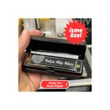 Hohner 10 Delikli Profesyonel Diyatonik Mızıka, İsme Özel, Gri