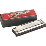 Hohner Old Standby 10 Delik Metal Gövde Kutulu Mızıka Harmonika