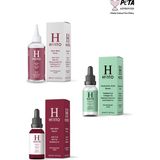 HOITO Yenileyici & Dolgunlaştırıcı Gözenek Karşıtı Cilt Bakım Rutini: AHA BHA Tonik (200 ml) + AHA BHA Serum (30 ml) + Hyalüronik Asit Serum (30 ml)