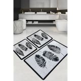 Hoja Banyo Halısı Djt 3 Lü Set Beyaz