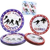 Hokey Partisi Süslemeleri - Buz Hokeyi Temalı Parti Malzemeleri 9" Yemek Tabakları 7" Tatlı Tabakları, Peçeteler Çocuklar için Hokey Partisi Paketi, Hokey Hayranları, 60 Adet (20 Servis Yapın)