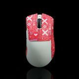 Hokeyio Fare kavrama bandı Razer Deathadder V3 Pro profesyonel kaymaz emmek ter dayanıklı Printsteam kırmızı 0.5mm