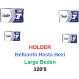 Holder -Belbantlı Hasta Bezi Large Beden 120'LI
