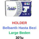 Holder -Belbantlı Hasta Bezi Large Beden 30'lu