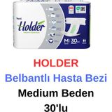 Holder - Belbantlı Hasta Bezi Medium Beden 30'lu