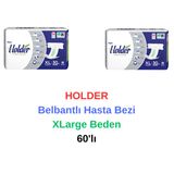 Holder -Belbantlı Hasta Bezi Xlarge Beden 60'lı