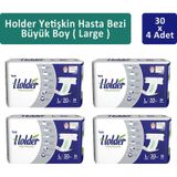 Holder Yetişkin Hasta Bezi Büyük Boy L 4 x 30'lu