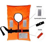Holdman Vira 100 Newton Can Yeleği Ergonomik Tasarım ile Deniz Kullanımına Uygun Turuncu