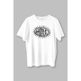 Hole Nirvana Kurt Cobain Tişört Grunge Rock Punk Baskılı Beyaz Unisex T-Shirt