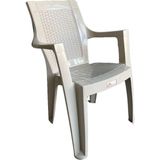 Holiday Plastik Sandalye 4 Adet Holiday Sultan Bahçe Teras Balkon Mutfak Sandalyesi - Cappuccino - 4 lü set