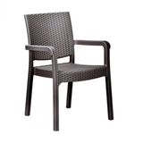 Holiday Troya 4'lü Kahverengi Rattan Sandalye