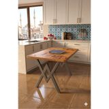 HOLLKA 70X110 Mutfak Masası Yemek Masası Balkon Masası Cafe Masası