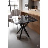 HOLLKA MUTFAK CAFE BALKON BAHÇE RESTORAN YEMEK MASASI 70X70 METAL AYAK 1.KALİTE