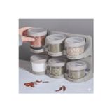 Holly Home 6’Lı Standlı Baharatlık Seti – Ölçü Kaşıklı, Bpa Free, Şeffaf Tasarım (24 Adet Etiketli)