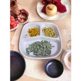Holly Home Hollyhome 3 Bölmeli Kahvaltı Tabağı Plastik Piknik Çerez Yemek Servis Tabağı