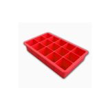 Holly Home Silikon Küp Buz Kalıbı Kırmızı Buzluk 19X22Cm 15 Bölmeli 18 X 12 Silikon Tr