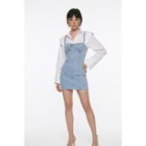 HOLLY LOLLY Askılı Mini Jean Elbise, HLSS23-00027