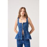 Holly Lolly Belden Oturmalı Tiara Jean Büstiyer Mavi