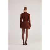 HOLLY LOLLY Blazer Ceket, l, HLFW25-00049, Kahve, Kadın