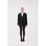 HOLLY LOLLY Çizgili Blazer Ceket, l, HLFW26-0038, Siyah, Kadın