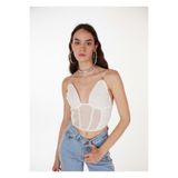 HOLLY LOLLY İp Bağlamalı Tül Sasha Bluz, HLSS23-00030