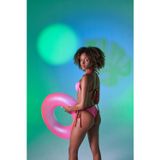 HOLLY LOLLY Kontrast Biyeli Yüksek Bel Emma Bikini Altı Pembe