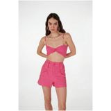 HOLLY LOLLY Koton Kumaş Şeffaf Rise Zincir Detaylı Bluz, HLSS23-00041