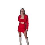 Holly Lolly Mini Boy Yırtmaç Detaylı Panky Etek Kırmızı