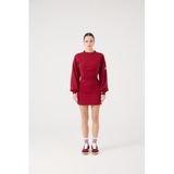 HOLLY LOLLY Mini Elbise, l, HLFW26-0025, Bordo, Kadın