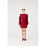 HOLLY LOLLY Mini Elbise, xs, HLFW26-0025, Bordo, Kadın
